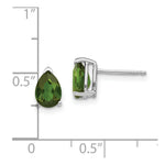 Load image into Gallery viewer, 14K White Gold Green Tourmaline Earrings 1.36-Carat tw