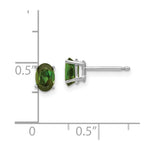 Load image into Gallery viewer, 14k White Gold Green Tourmaline Earrings, 1/2-Carat Gemweight