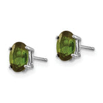 Load image into Gallery viewer, 14K White Gold Green Tourmaline Earrings 1.4-Carat tw