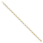 Load image into Gallery viewer, 7.25" Length Bracelet 14K Yellow Gold FW Cultured Pearl Bracelet