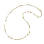 Load image into Gallery viewer, 14K Yellow Gold and Fresh Water Cultured Pearl/Bead Necklace length: 18 inches