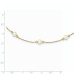 Load image into Gallery viewer, 7.5" Length Bracelet 14K Gold and Fresh Water Cultured Pearl/Bead Bracelet