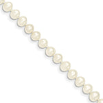 Load image into Gallery viewer, 14K Yellow Gold 5-6mm Egg White Freshwater Cultured Pearl Girls Bracelet length: 5 inches
