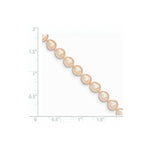 Load image into Gallery viewer, 14K Yellow Gold 5-6mm Pink Freshwater Cultured Rice Pearl Girls Bracelet length: 5 inches
