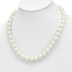 Load image into Gallery viewer, 14K Yellow Gold 11-12mm White Freshwater Cultured Pearl Fancy Necklace length: 18 inches