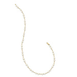 Load image into Gallery viewer, 14K Yellow Gold Bead and 6-7mm White Freshwater Cultured Pearl Necklace length: 18 inches