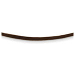 Load image into Gallery viewer, 14K Yellow Gold Clasp and End tabs 2mm 16 inches Brown Leather Cord Necklace