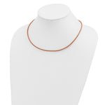 Load image into Gallery viewer, 14K Yellow Gold Clasp and End tabs 2mm 16 inches Natural Leather Cord Necklace