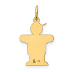 Load image into Gallery viewer, 14K Yellow Gold Kid Charm Pendant
