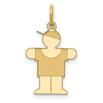 Load image into Gallery viewer, 14K Yellow Gold Kid Charm Pendant