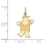 Load image into Gallery viewer, 14K Yellow Gold Kid Charm Pendant