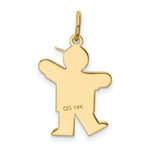 Load image into Gallery viewer, 14K Yellow Gold Kid Charm Pendant