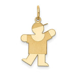 Load image into Gallery viewer, 14K Yellow Gold Kid Charm Pendant
