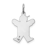 Load image into Gallery viewer, 14K White Gold Kid Charm Pendant