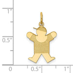 Load image into Gallery viewer, 14K Yellow Gold Kid Charm Pendant