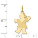 Load image into Gallery viewer, 14K Yellow Gold Kid Charm Pendant