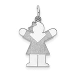 Load image into Gallery viewer, 14K White Gold Kid Charm Pendant