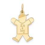 Load image into Gallery viewer, 14K Yellow Gold Kid Charm Pendant