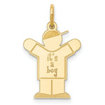 Load image into Gallery viewer, 14K Yellow Gold Kid Charm Pendant