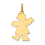 Load image into Gallery viewer, 14K Yellow Gold Kid Charm Pendant