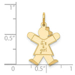 Load image into Gallery viewer, 14K Yellow Gold Kid Charm Pendant