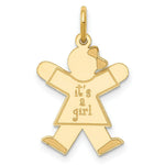 Load image into Gallery viewer, 14K Yellow Gold Kid Charm Pendant