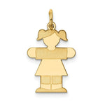 Load image into Gallery viewer, 14K Yellow Gold Kid Charm Pendant