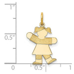 Load image into Gallery viewer, 14K Yellow Gold Kid Charm Pendant