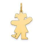Load image into Gallery viewer, 14K Yellow Gold Kid Charm Pendant