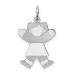 Load image into Gallery viewer, 14K White Gold Kid Charm Pendant