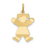 Load image into Gallery viewer, 14K Yellow Gold Kid Charm Pendant