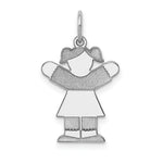 Load image into Gallery viewer, 14K White Gold Kid Charm Pendant