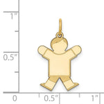 Load image into Gallery viewer, 14K Yellow Gold Kid Charm Pendant