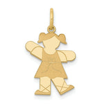 Load image into Gallery viewer, 14K Yellow Gold Kid Charm Pendant