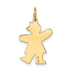 Load image into Gallery viewer, 14K Yellow Gold Kid Charm Pendant
