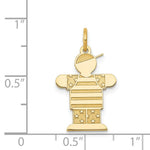 Load image into Gallery viewer, 14K Yellow Gold Kid Charm Pendant