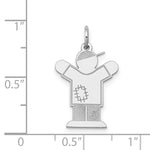 Load image into Gallery viewer, 14K White Gold Kid Charm Pendant