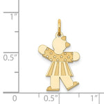 Load image into Gallery viewer, 14K Yellow Gold Kid Charm Pendant