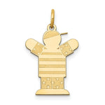 Load image into Gallery viewer, 14K Yellow Gold Kid Charm Pendant
