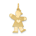Load image into Gallery viewer, 14K Yellow Gold Kid Charm Pendant