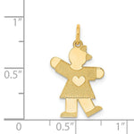 Load image into Gallery viewer, 14K Yellow Gold Kid Charm Pendant