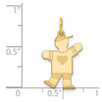 Load image into Gallery viewer, 14K Yellow Gold Kid Charm Pendant