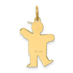 Load image into Gallery viewer, 14K Yellow Gold Kid Charm Pendant
