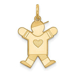 Load image into Gallery viewer, 14K Yellow Gold Kid Charm Pendant
