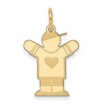 Load image into Gallery viewer, 14K Yellow Gold Kid Charm Pendant