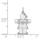 Load image into Gallery viewer, 14K White Gold Kid Charm Pendant