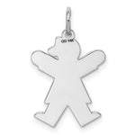 Load image into Gallery viewer, 14K White Gold Kid Charm Pendant