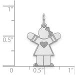 Load image into Gallery viewer, 14K White Gold Kid Charm Pendant