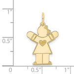 Load image into Gallery viewer, 14K Yellow Gold Kid Charm Pendant