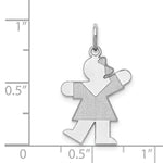 Load image into Gallery viewer, Sterling Silver Kiss Kid Charm Pendant